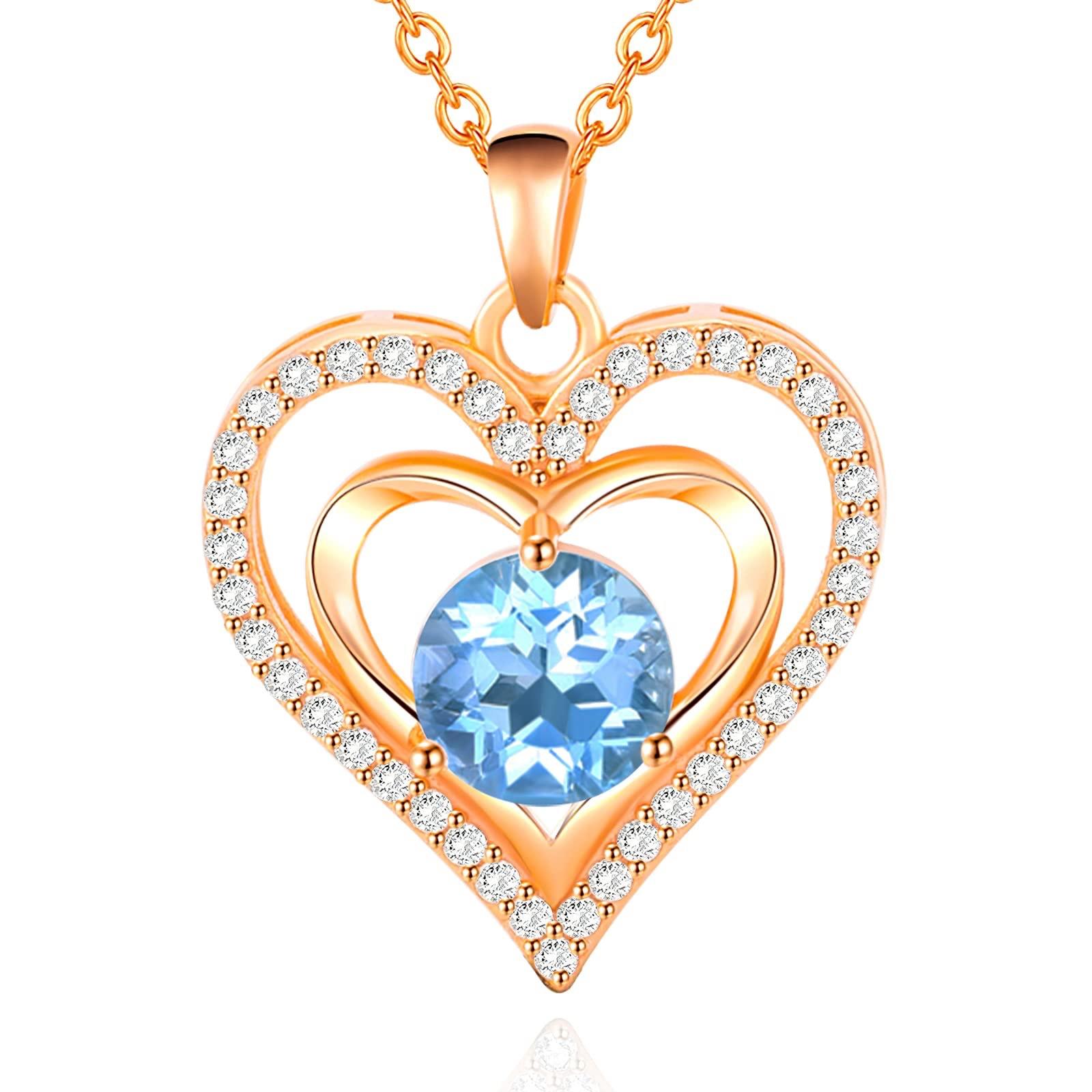 Rose gold Blue Diamond