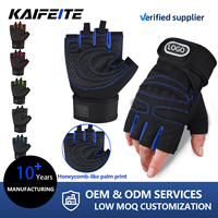 Nouveaux Gants de Fitness Mi-Doigts Homme Femme Antidérapants avec Soutien Poignet, Paume Rembourrée, Respirants pour Gym, Haltérophilie, Musculation, Cyclisme et Sports
