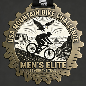 Medalla Conmemorativa <span class=keywords><strong>de</strong></span> Bicicleta <span class=keywords><strong>de</strong></span> <span class=keywords><strong>Montaña</strong></span> <span class=keywords><strong>de</strong></span> Metal Pesado con Diseño Personalizado, Medalla <span class=keywords><strong>de</strong></span> Recuerdo <span class=keywords><strong>de</strong></span> Bronce Antiguo para Competiciones Deportivas - Product Image 3