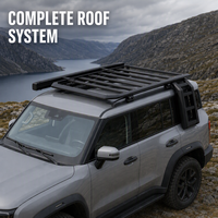 Plateforme de toit de voiture YYD OVERLAND et kit d'échelle latérale pliable en aluminium pour camping tout-terrain SUV, compatible avec JETOUR Traveler T2