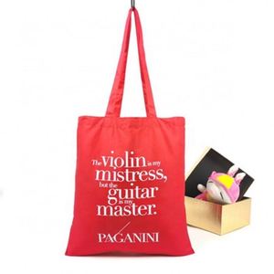 Bolsa pequeña de lona gruesa, bolsa de lona bonita roja con logotipo, venta al por mayor, bolsa de lona grande negra de alta calidad, bolsa de algodón - Product Image 3