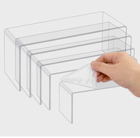 Supports de présentation gravés en acrylique transparent personnalisés de 3 mm, organisateur de rangement de bureau flexible, utilisation au bureau, marque Walglas