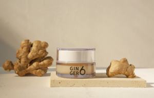 GINGER6 Crema vegana iluminadora-Extracto de jengibre Ácido hialurónico Niacinamida y péptidos para brillo sin arrugas - Product Image 4