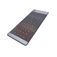 Matelas de massage chauffant infrarouge médical Luxuryade G2611 avec 8 pierres précieuses arc-en-ciel, thérapie par photons PEMF et lumière rouge pour le corps