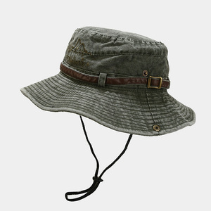 Chapeau Bob en Coton <span class=keywords><strong>pour</strong></span> Femmes et Hommes, à Large Bord, <span class=keywords><strong>pour</strong></span> la Randonnée, la Pêche, Protection UV, Chapeau de Soleil d'Été, Casquette de Plage Extérieure - Product Image 3