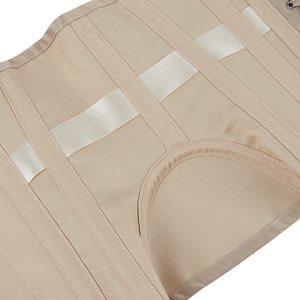 5 Buttons Crocheted Underbust <strong>Corset</strong> Women <strong>Beige</strong> 14 Steel Bones Anti-Bacterial Eco-Friendly Waist Cinchers Shapers - Product Image 6