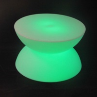 Nouveau produit : Table basse LED lumineuse à couleurs changeantes pour intérieur, en rotomoulage