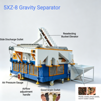 Máquina Clasificadora de Granos de Trigo y Maíz Industrial de 10t/h, Separador por Gravedad 5XZ-8
