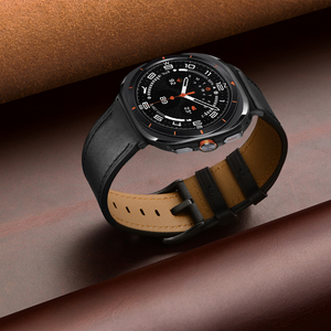 <span class=keywords><strong>Bracelet</strong></span> en cuir véritable Eraysun pour <span class=keywords><strong>Samsung</strong></span> Galaxy Watch Ultra 47 mm, <span class=keywords><strong>bracelet</strong></span> de luxe vintage réglable pour hommes, <span class=keywords><strong>bracelet</strong></span> en cuir pour montres - Product Image 4