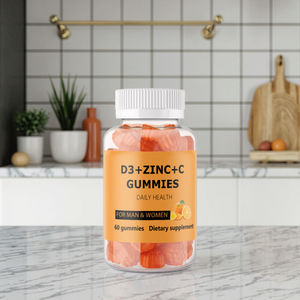 Vitamin kompleksi takviyesi günlük sağlık şekersiz özel etiket Vitamin D3 + çinko + C Gummies - Product Image 2