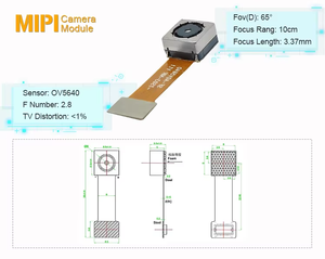 Módulo de Cámara HD de 5MP con Enfoque Automático, Sensor de 1/4 Pulgadas, Distancia Focal de 3.5mm, DFOV65 para Controlador Móvil - Product Image 6
