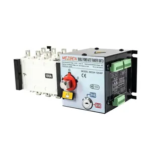 Mezeen MZQ4 Série 600a ats Dual Power 200 amp transferência automática interruptor ac dc auto comutador