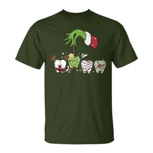 Camiseta de Navidad para asistente dental, dentista, equipo de Santa Claus - Product Image 1