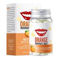 Comprimés de dentifrice fruités en gros, 30 unités, saveur fruitée, nettoyage buccal, haleine fraîche, dentifrice solide, directement de l'usine