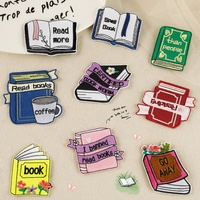 Patch Bordir Buku Berkualitas Tinggi, Dapat Disetrika, untuk Sepatu Anak, Tas, dan Celana Jeans