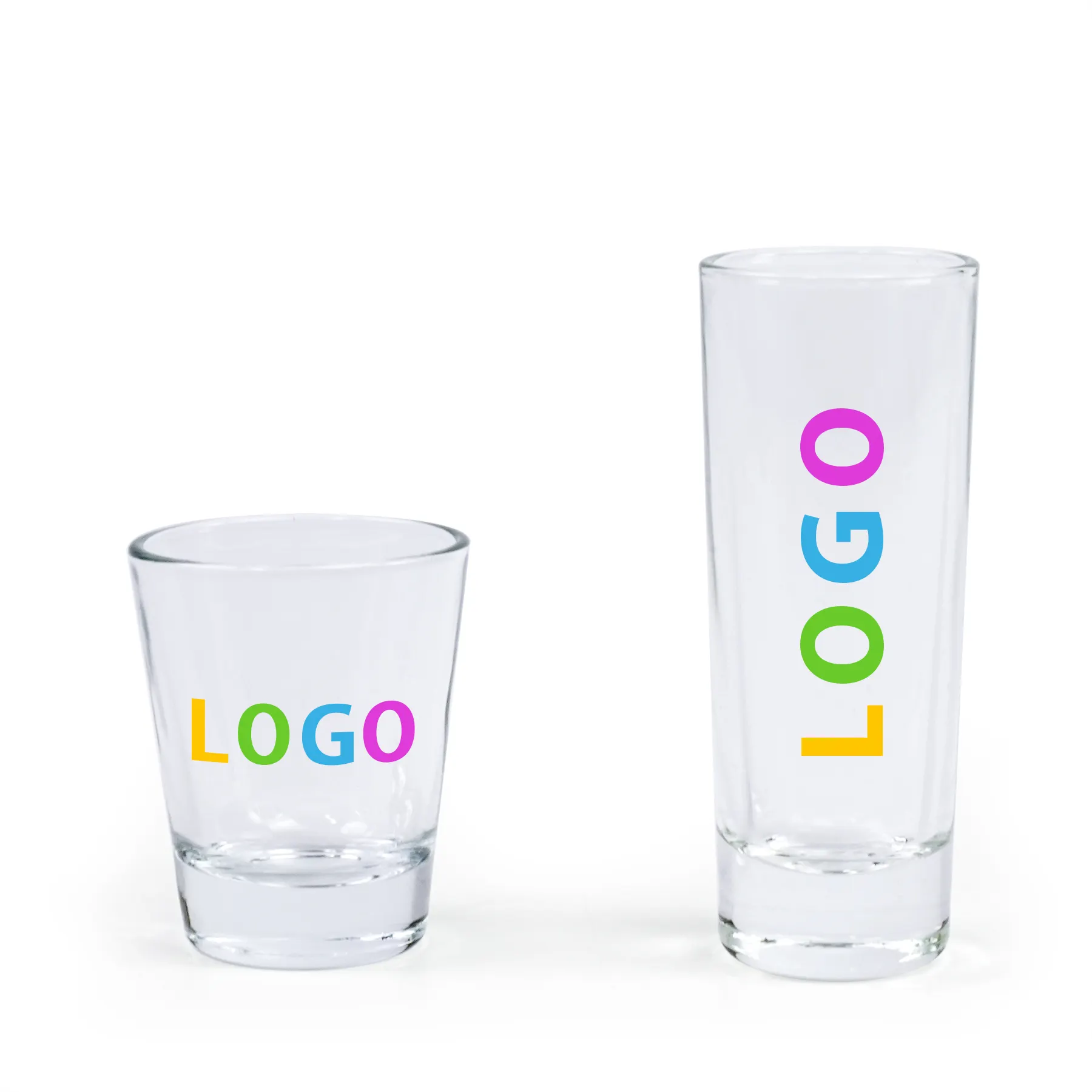 Festa Premium Creative Tequila Licor Vodka Logotipo Personalizado Bala Óculos Shot Glass Cup