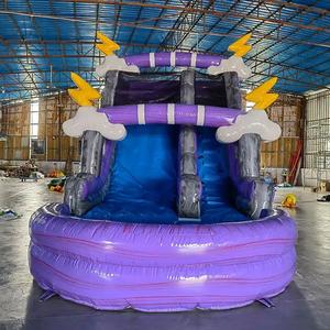 Château gonflable aquatique commercial <span class=keywords><strong>pas</strong></span> <span class=keywords><strong>cher</strong></span> avec toboggan, structure gonflable géante avec toboggan aquatique pour la diversion - Product Image 3