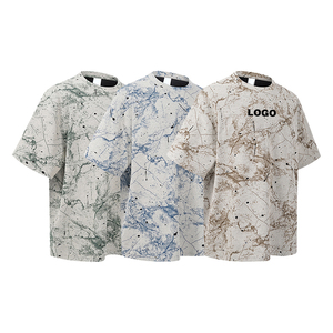 Nuova T-shirt personalizzata da uomo con stampa animalier effetto burnout Cold Plum 200gsm, 60% cotone 35% poliestere 5% spandex, maniche corte, delicata sulla pelle - Product Image 2