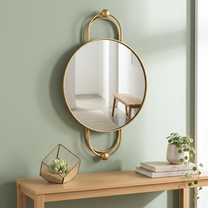 Modern Eco-Friendly Fresco Wall <b>Mirror</b> High Quality Iron Frame Accent Abstract Pattern Customizable Shape Handmade Lightweight - Product Image 1