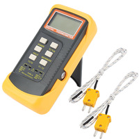 Termometer Termokopel Tipe K Digital dengan Layar LCD, Model Probe, Pengujian Suhu Tinggi, Kontak Permukaan untuk Industri