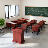 Conjunto de Escritorio y Silla Escolar Profesional para Estudiantes al por Mayor en Filipinas |   Muebles de Aula Duraderos de MDF para Uso en Educación Primaria