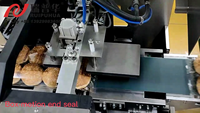 Machine d'emballage horizontale automatique de type coussin pour sacs alimentaires avec remplissage et enveloppement motorisé haute précision
