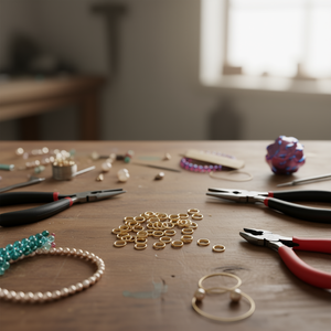 Anelli a cerchio ILLAN da 8 mm in metallo dorato chiuso per la creazione di gioielli - Product Image 2