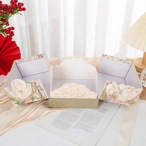 Bán buôn tùy chỉnh Valentine giấy sang trọng Hội Đồng Quản trị hộp quà tặng với Ribbon Hot Bán sinh nhật Hộp Quà tặng đám cưới cho doanh nghiệp nhỏ - Product Image 5