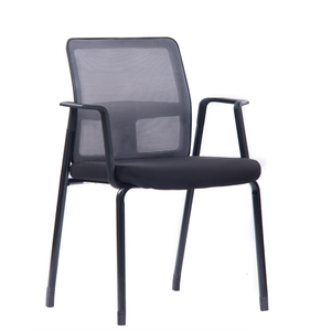 Chaises de <span class=keywords><strong>visiteurs</strong></span> de bureau à pieds métalliques, dossier mi-haut, en maille, pour salle de réunion - Product Image 1