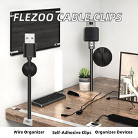 Organisateur de câbles de bureau auto-adhésif, clip de rangement pour câbles de données, dispositif de fixation pour écouteurs et câbles de charge, simple
