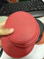 Sous-verres en cuir PU durable de 3 mm d'épaisseur pour tasses à thé et café, idéaux pour la cuisine et la maison (vente en gros)