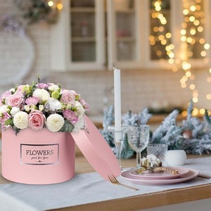 Customized Wedding Decoration <b>Party</b> Supplies Gift Packaging Large Cylinder Luxury Paper Flower <b>Box</b> Guests Valentine's Day Roses - Product Image 3