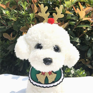 Venta al por mayor Santa Claus Deer Bell Dog Christmas <span class=keywords><strong>Bandana</strong></span> con abrazadera para la cabeza - Product Image 6