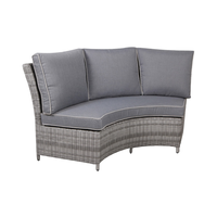 Joye Leisure High End Garden Wicker Daybed Alu Runde Sofa garnitur Outdoor Relax Rattan Multifunktion ssofa garnitur für Country Yard