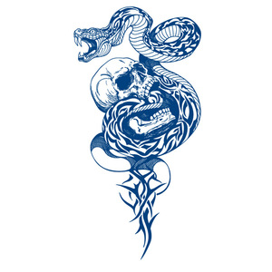 Tatuaje Temporal Semipermanente con Diseño de Serpiente, Resistente al Agua, Dura 2 Semanas, Diseño Sexy y Moderno para Hombres - Product Image 5