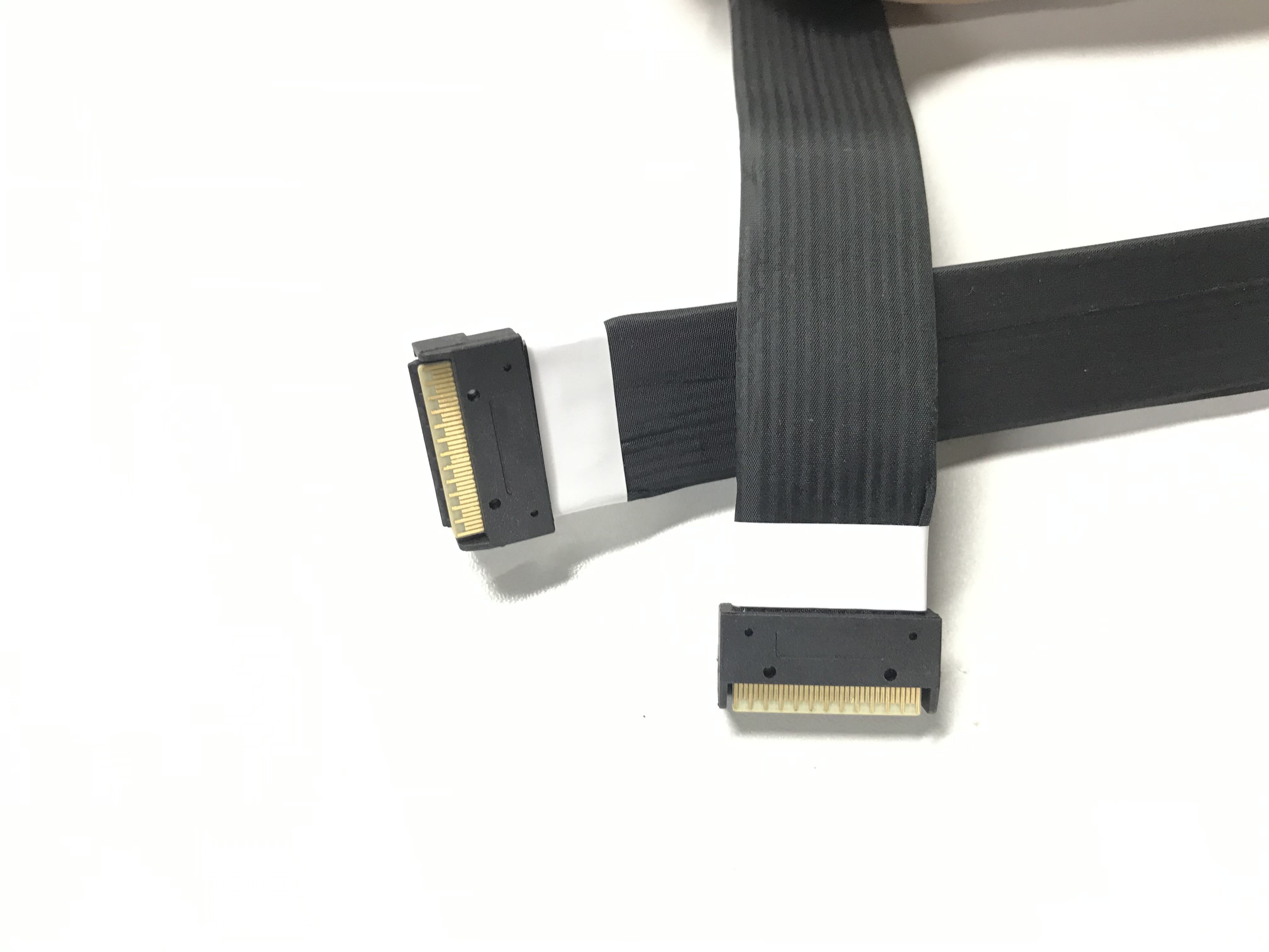 HONPNK 1.2M 1.6M Two Combination SlimSAS SFF-8654 8i to SlimSAS SFF-8654 8i Cable Server Hard Disk Data Cable