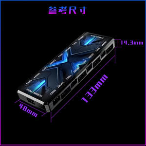 Professionale fabbrica ARGB 2-in-1 controller in stock pwm PWM controllo della temperatura hub ARGB sincronizzazione luce divina - Product Image 5