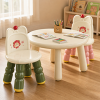 Chaise pour enfants avec oreilles de chat, ABS PP non toxique, dossier ergonomique, pieds antidérapants, siège de jeu pour tout-petits, rose, OEM ODM