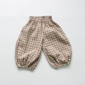 Pantalon court ample à carreaux pour enfants, collection printemps, pour garçons et filles, vêtements pour enfants en gros - Product Image 2