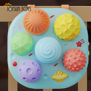 Jouets de <span class=keywords><strong>voyage</strong></span> pour bébé, jouet sensoriel, jouets tactiles, lampe d'exploration des étoiles et des planètes avec balles texturées douces pour bébé - Product Image 5