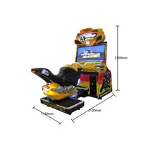 Machine d'arcade de course moto FF : Simulateur de moto dynamique avec contrôle de balancier réaliste, à monnayeur pour centre de jeux