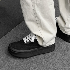 Zapatillas deportivas casuales transpirables de verano 2026, nuevo estilo, para parejas, versátiles, con suela gruesa, de lona, a la moda. - Product Image 4