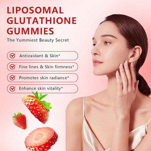 Hương vị dâu tây liposomal Glutathione Gummies 2500mg 9-in-1 chất chống oxy hóa da miễn dịch Hỗ trợ 60 Gummies - Product Image 3