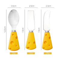 Ensemble de couteaux à fromage créatifs DaS Mini, fourchettes à fruits, fourchettes à gâteau, fourchettes à dessert, ensembles d'ustensiles de cuisine mignons, ensemble de couteaux à fromage