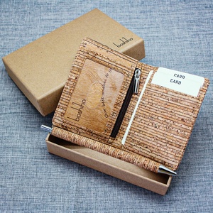 Boshiho Vegan Cork Gift Set for Cork <b>Card</b> <b>Holder</b> and Cork Pen case Eco-friendly Gift Set - Product Image 5