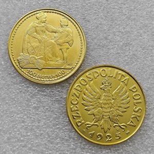 POLONIE 100 ZLOTYCH 1925 - KONSTYTUCJA Pièce de monnaie de style antique, pièces commémoratives, cadeaux, décoration de la maison - Product Image 1