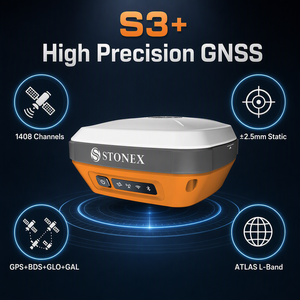 ระบบ GNSS RTK รุ่น Base and Station Stonex S3+ 1408 ช่องสัญญาณ L5 Nav IP67 อุณหภูมิใช้งาน -30~70 องศาเซลเซียส รองรับ 5G/4G/บลูทูธ/WiFi - Product Image 6