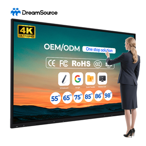 Pizarra Interactiva Inteligente 4K con Sistema Dual Android y Windows, Proyección Inalámbrica, Pizarra Táctil para Conferencias de Oficina, Precio de Fábrica - Product Image 1