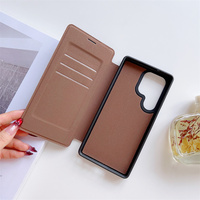 Étui de téléphone magnétique en cuir PU pour Samsung S22 S23 S24 S25 S26 Ultra A16 A56 A57 A37 avec fente pour cartes et protection antichoc
