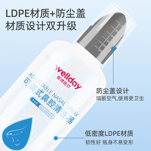 เวลเดย์ สเปรย์ล้างจมูกปรับระดับได้ 0.9-250 มล. เครื่องล้างจมูกแบบใช้มือ สำหรับการดูแลจมูก - Product Image 1